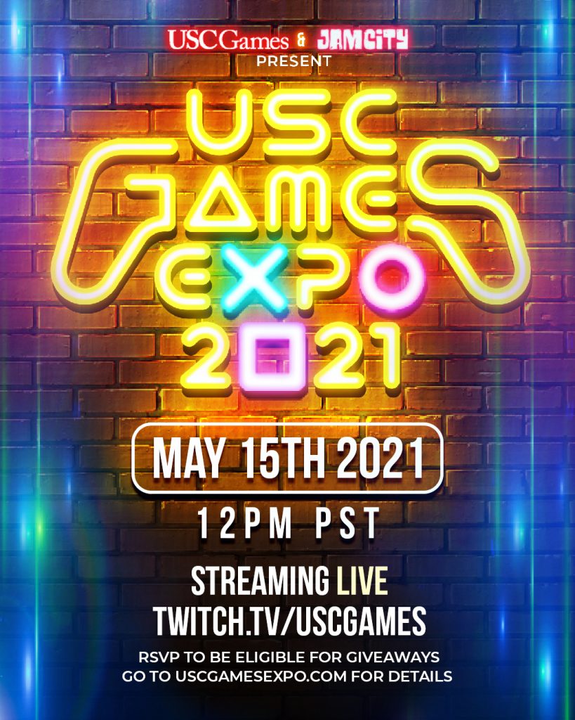 USC Games 5th Yearly Expo, Virtual Showcase Streaming Live May 15, 2021 ...